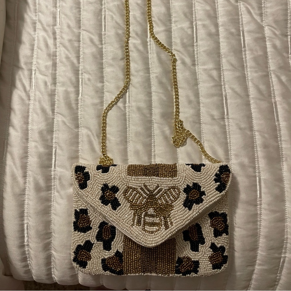 Brand new, never used La Chic Beaded Clutch